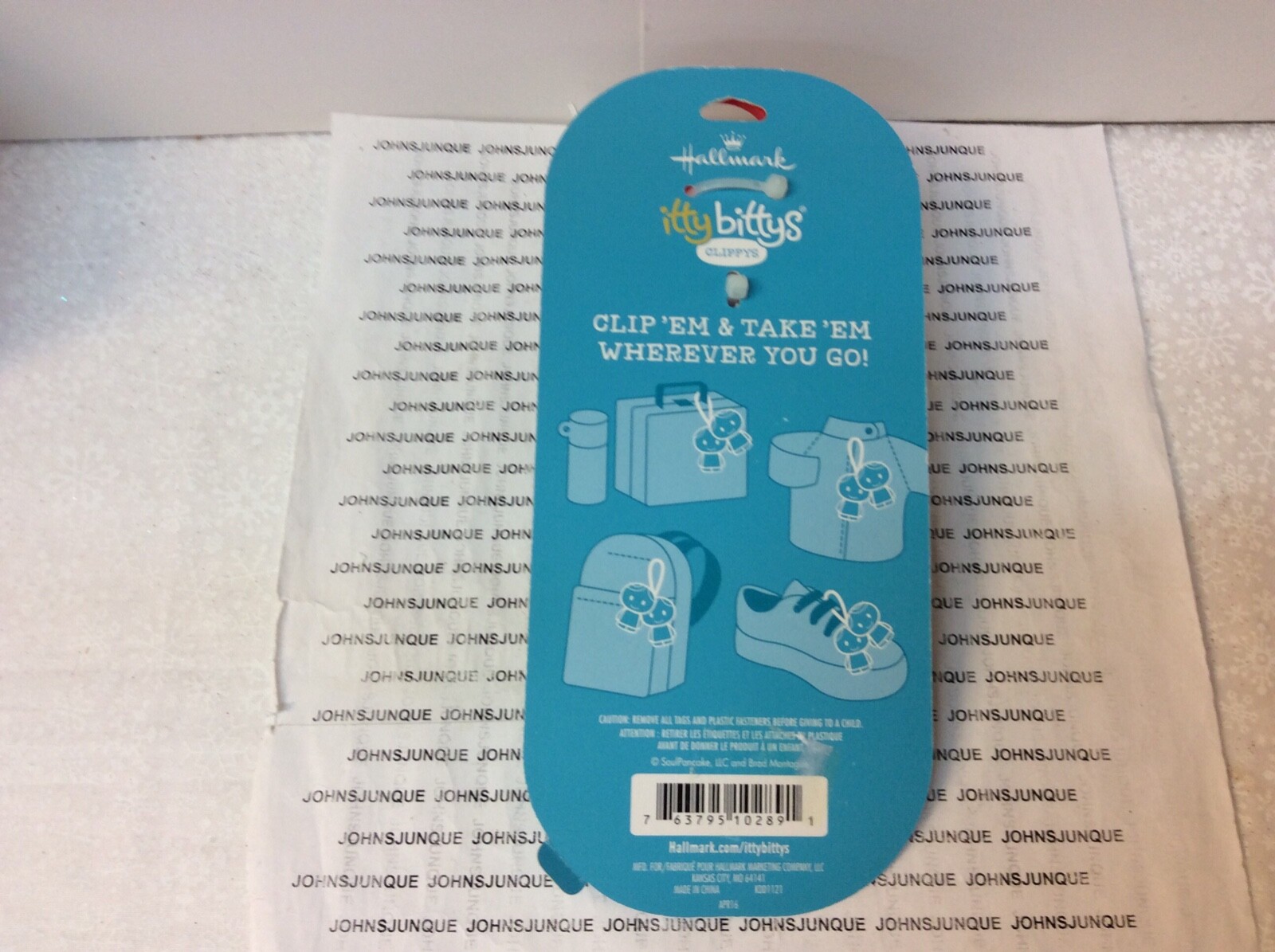 HALLMARK ITTY BITTYS CLIPPYS KID PRESIDENT New on cardboard 2 piece set!