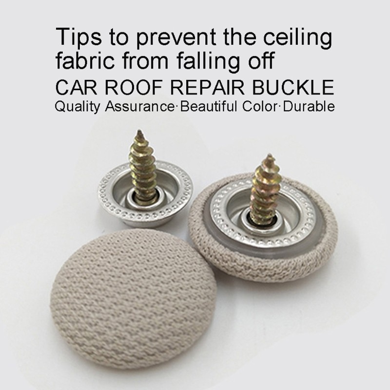 30pcs Car Ceiling Fixing Screw Cap Roof Snap Rivets Retainer Headliner Button