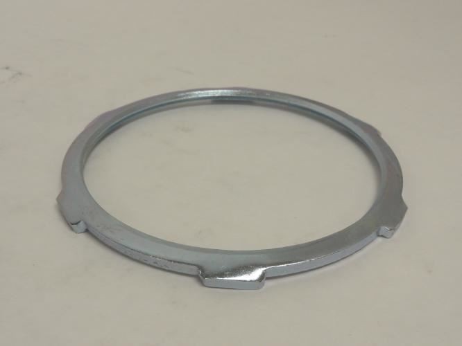 207454 New-No Box; Hubbell-Raco 1201 Conduit Locknut; Size: 4"; Steel; Zinc Plat