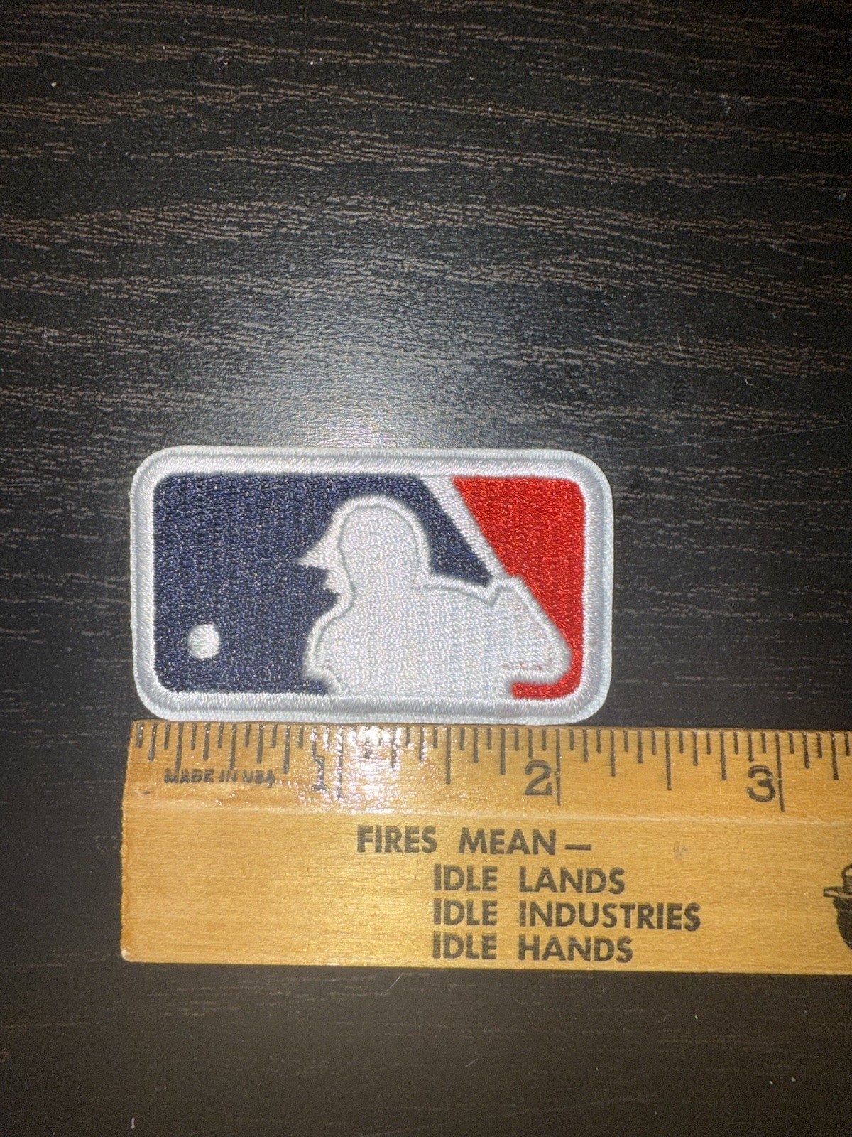 MLB Baseball Logo Embroidered Iron On Patch 2.25” X 1.25”