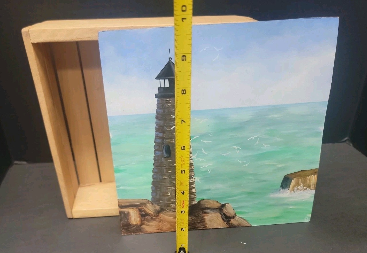 Lighthouse Picture/Box - Hand Made