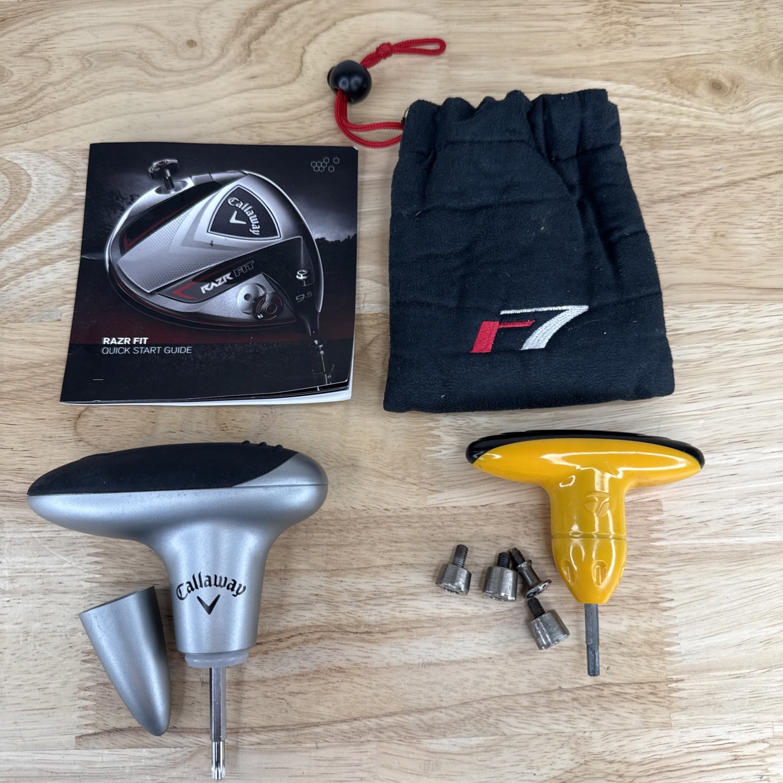 Lot Of 2 Golf Wrench Tools Callaway Razr Fit & TaylorMade R7 Bundle
