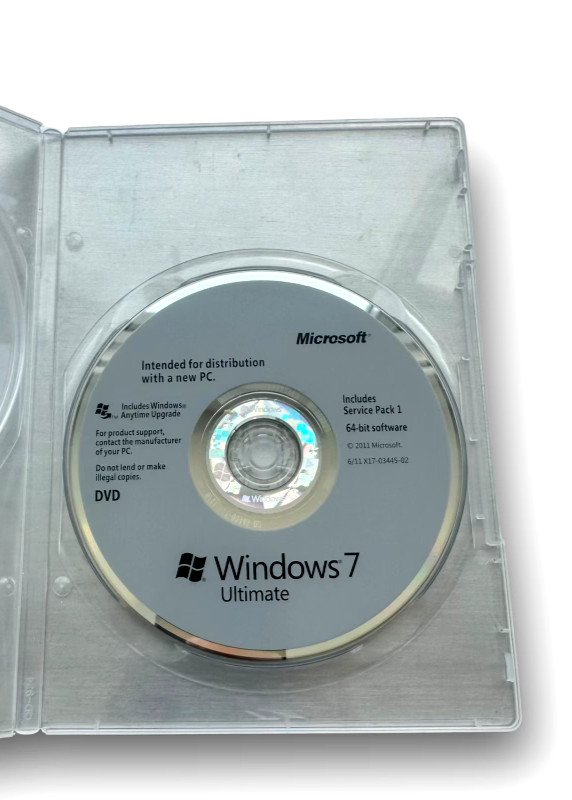 Microsoft Windows 7 Ultimate 64-bit DVD w/ Product Key