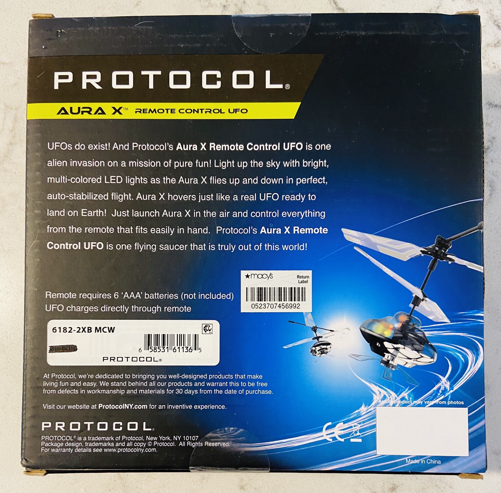PROTOCOL AURA X REMOTE CONTROL UFO WITH LIGHTS
