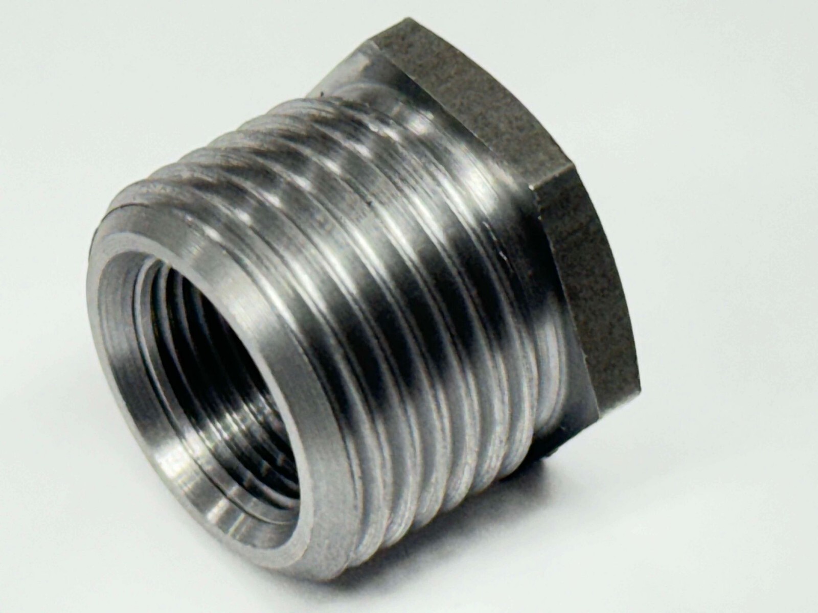 Steel Thread Adapter 1/2x28 ID to 3/4x16 OD