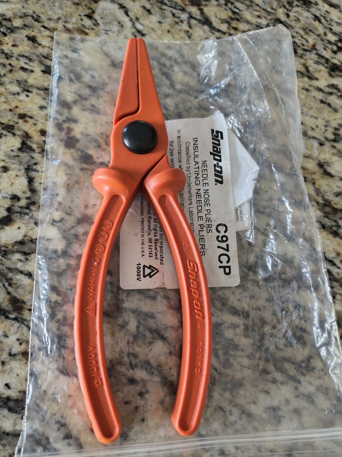 Snap On Insulating needle nose Pliers