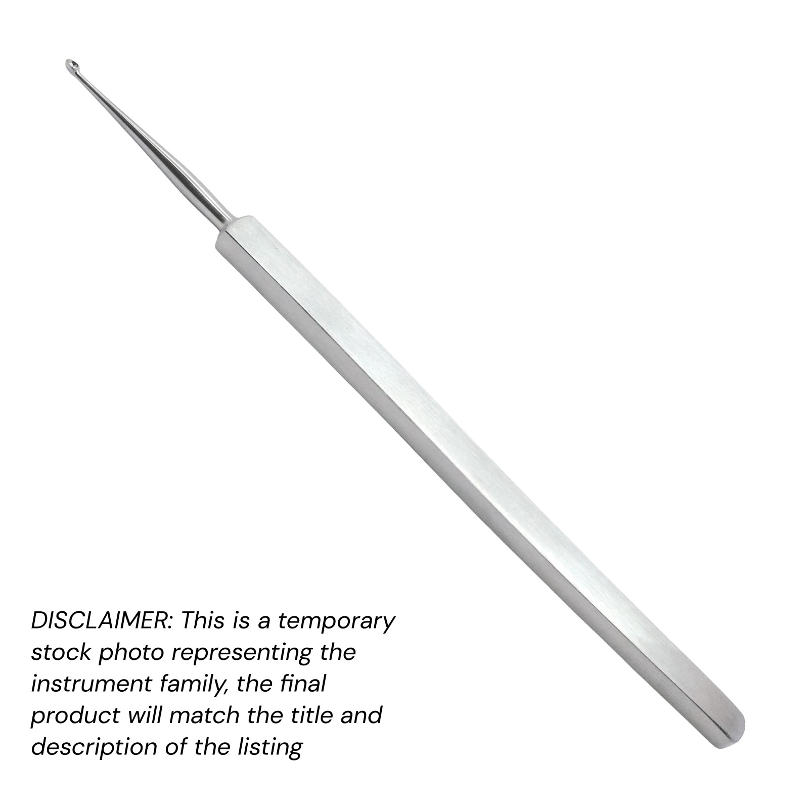 Meyhoeffer Chalazion Curette, 5", Sz: 1 (1.7x1.7 mm), Economy