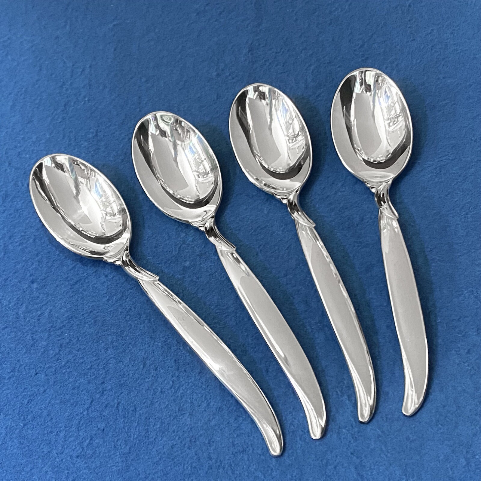 Flair by 1847 Rogers Silverplate 6 3/4" Soup Spoons Set of 4