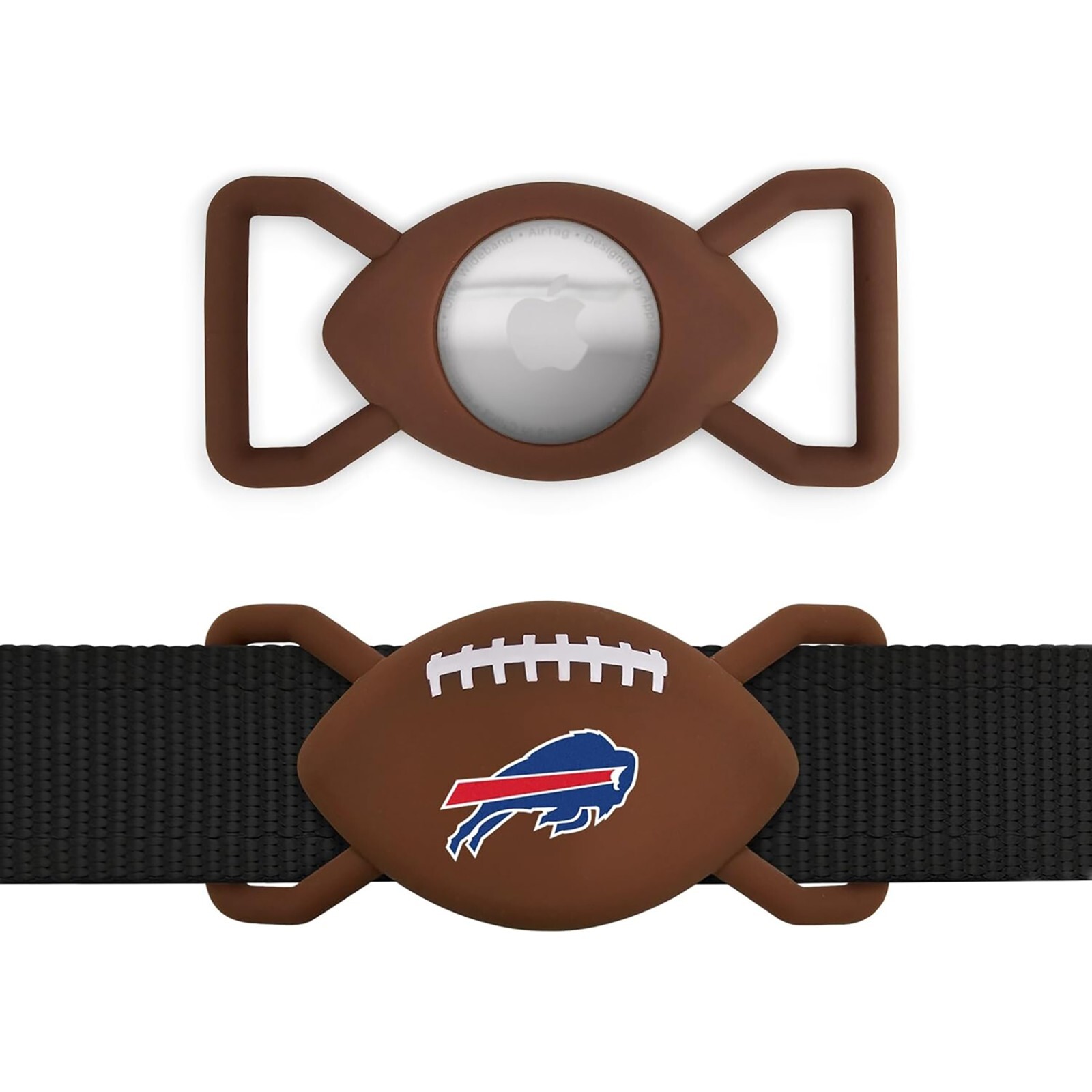 Pets First NFL Silicone Airtag Holder Dog Tracking Device Holder with Team Logo