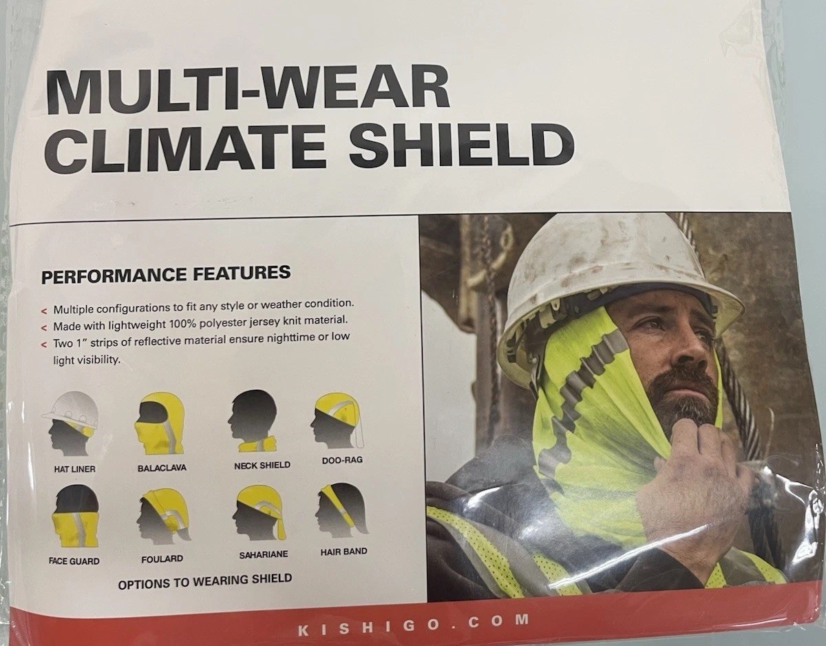 Gaiter Neck Sun Screen Shield 5 Pack Roofer Construction Fishing High Visibility