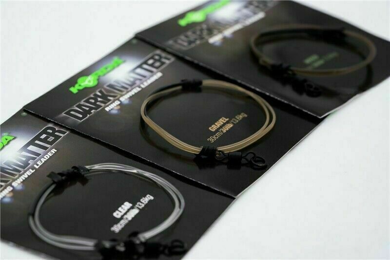 Korda Safe Zone Dark Matter 30cm/30lb Leader Ring Swivel/QC/Inline All Colours