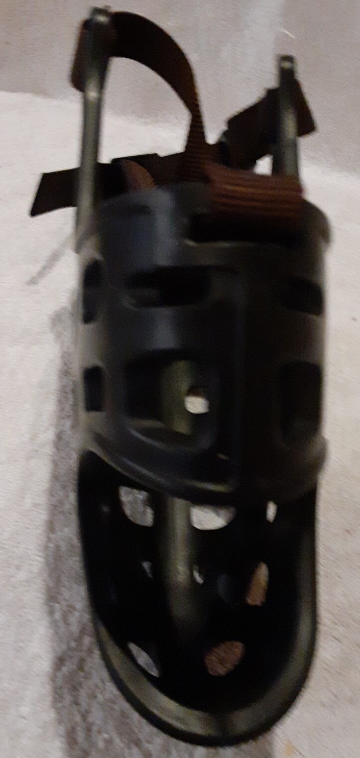 Handou Cage Dog Muzzle Anti-Barking/Chewing/Breathable Muzzle Size L Black