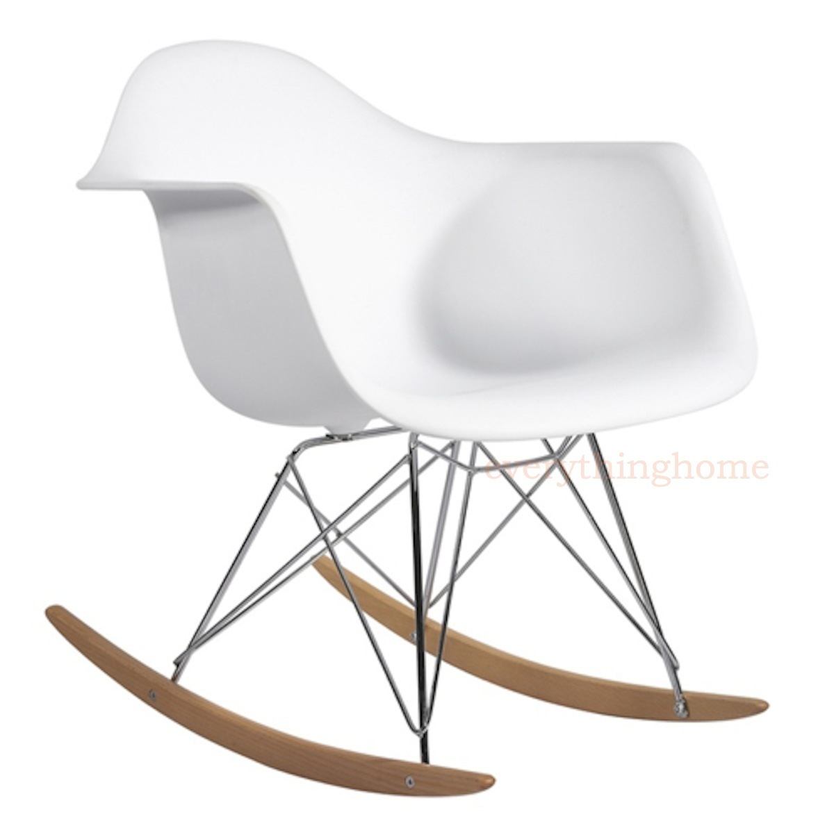 Eiffel Shell Rocker Rocking Chair White Red Orange Blue Pink Yellow Black Green