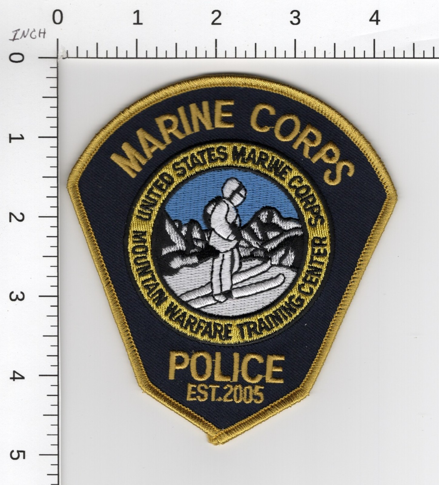 US MARINE CORPS POLICE MOUNTAIN WARFARE TRAINING CENTER CALIFORNIA USMC PATCH
