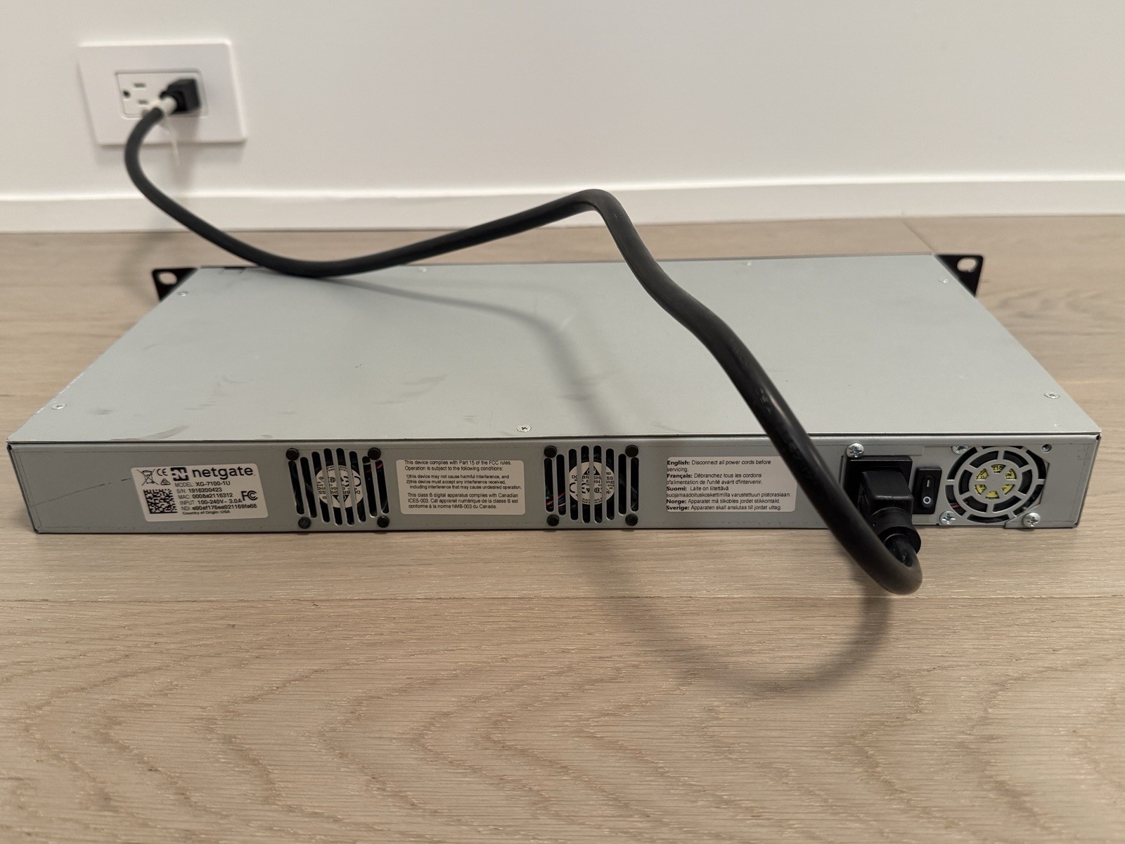 NETGATE XG-7100-1U 8GB PFSENSE SECURITY GATEWAY - TESTED & WORKING