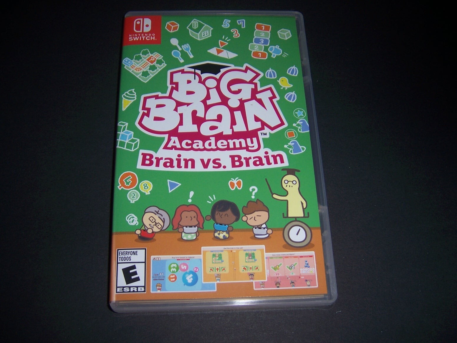 Authentic Case ONLY Replacement Nintendo Switch Big Brain Academy Brain vs Brain
