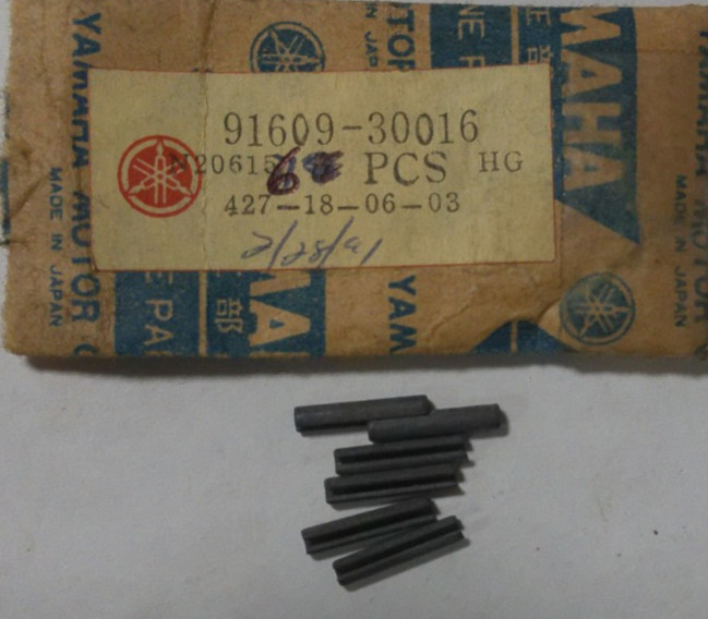 (QTY-6) YAMAHA BR250 ET250 ET300 ET340 PZ480 SR540 SPRING PINS 91609-30016(HR11)