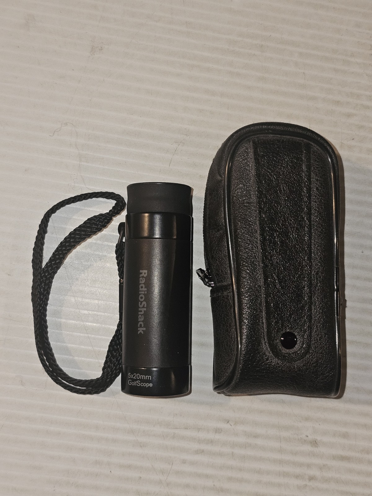 Vintage Radio Shack 5x20mm 63-980 GolfScope w/Case BLACK-RANGE FlNDER-Row F.