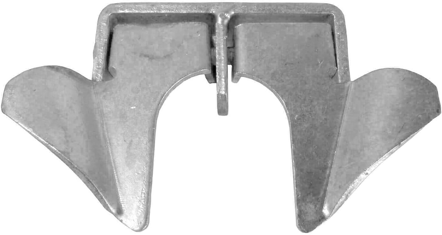 Wall MountGate Butterfly Fork Latch - 1-3/8" to 1-5/8" ForkDiameter - Chain Link