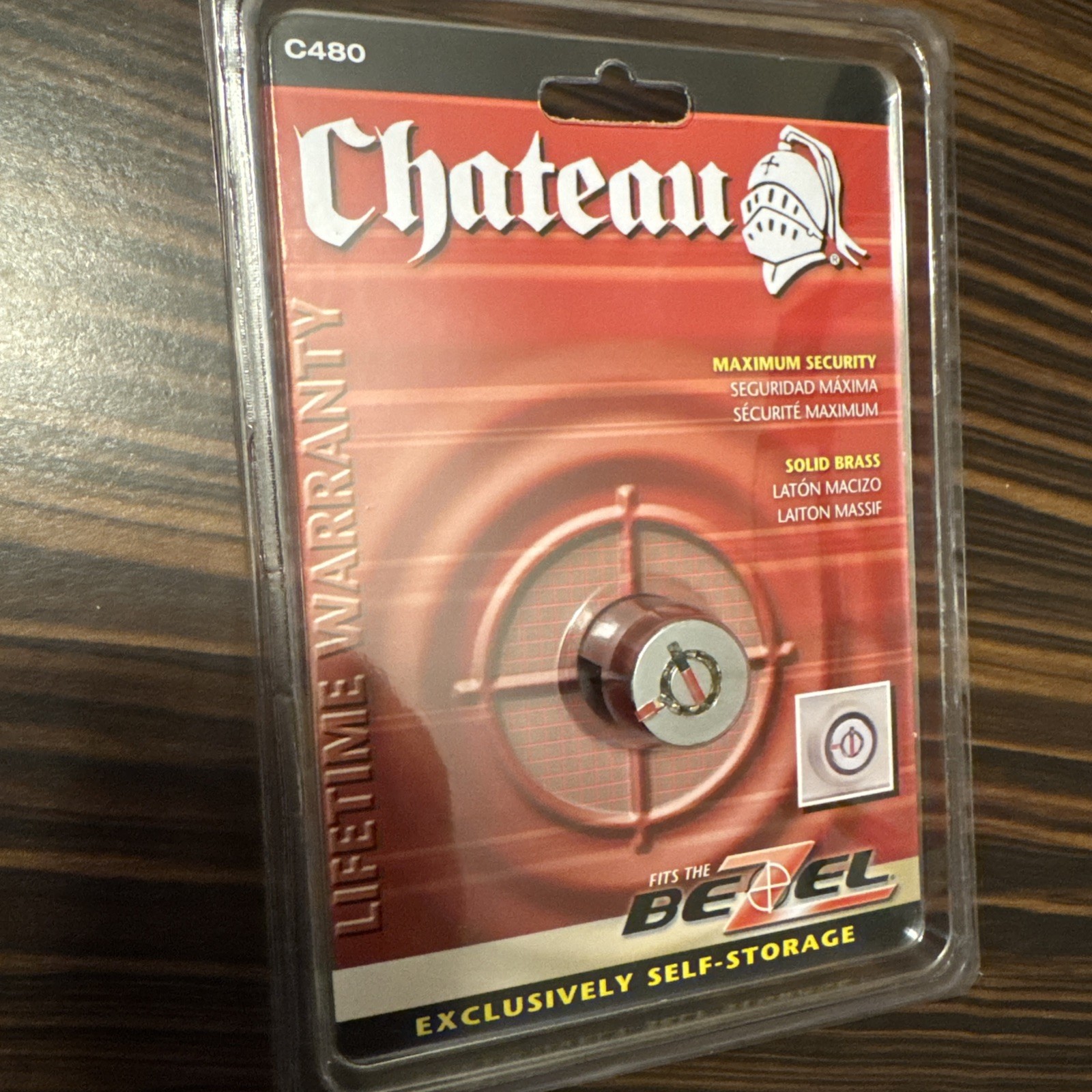 (4-Pack) Chateau Keyless Locking C480 EZ Storage Cylinder Lock Locker Shed