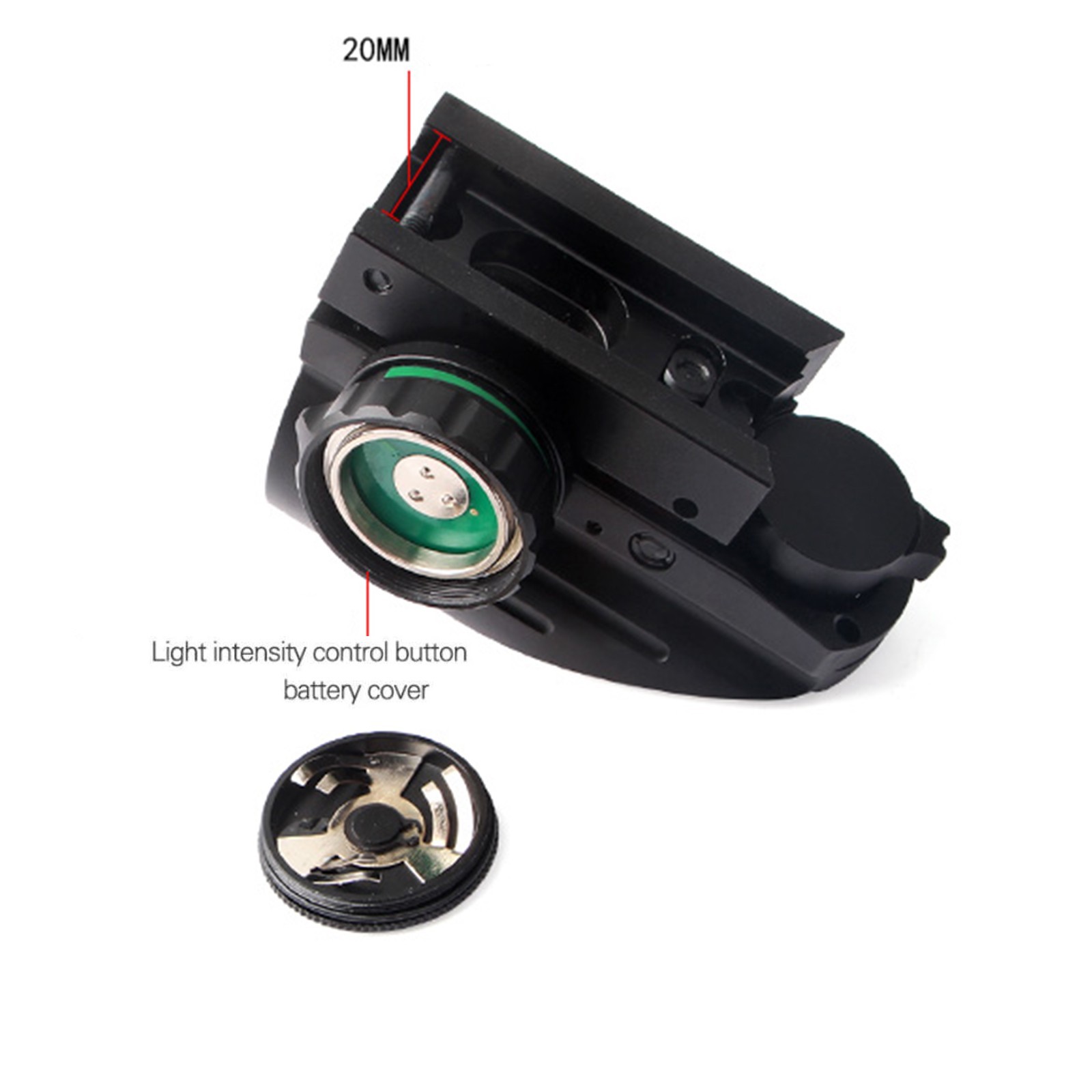 Tactical Holographic Red Green Reflex Scope Sight Combo 4 Reticles Red Dot Rail