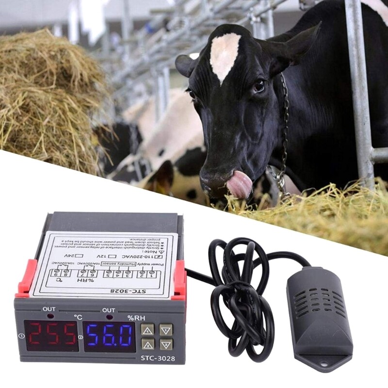 STC-3028 HumidityThermostat for Incubator Temperature Controller Heating Cooling