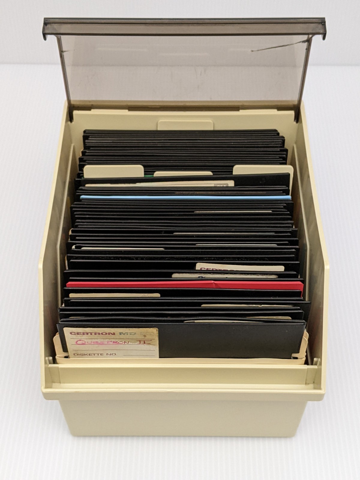 Vintage 80s 90s PC Games Software Lot 5.25” Floppy Disks w/Organizer (UNTESTED)