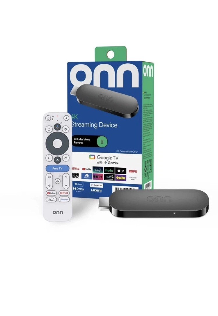 onn 4K Streaming Device, Google TV with Gemini (NEW 2026 Model) - Fast Streaming