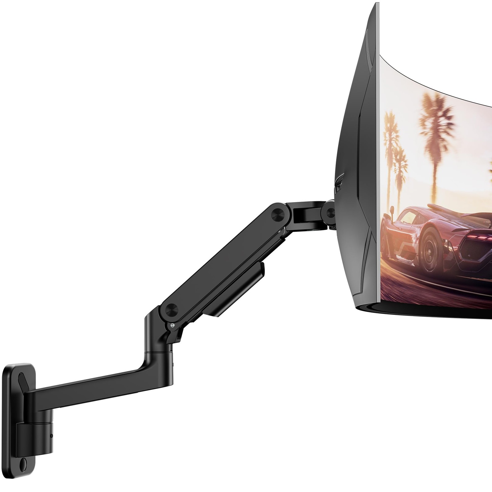 Wall Mount 17-49 Inch Monitor Arm Ultrawide Screens,  Monitor Mount Holds 44 lb