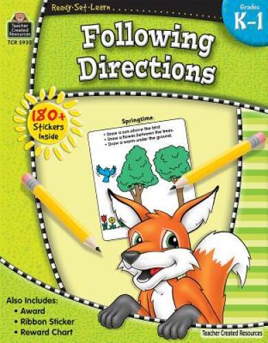 Ready-Set-Learn: Following Directions Grd K-1 - Paperback - GOOD