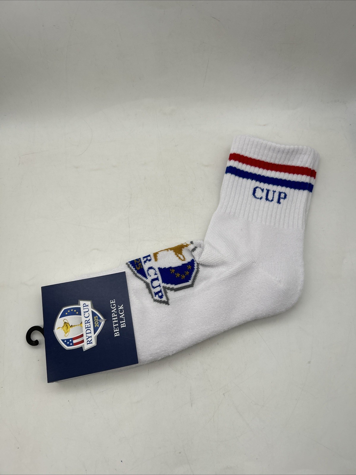 2025 Ryder Cup White Socks Bethpage Black - New