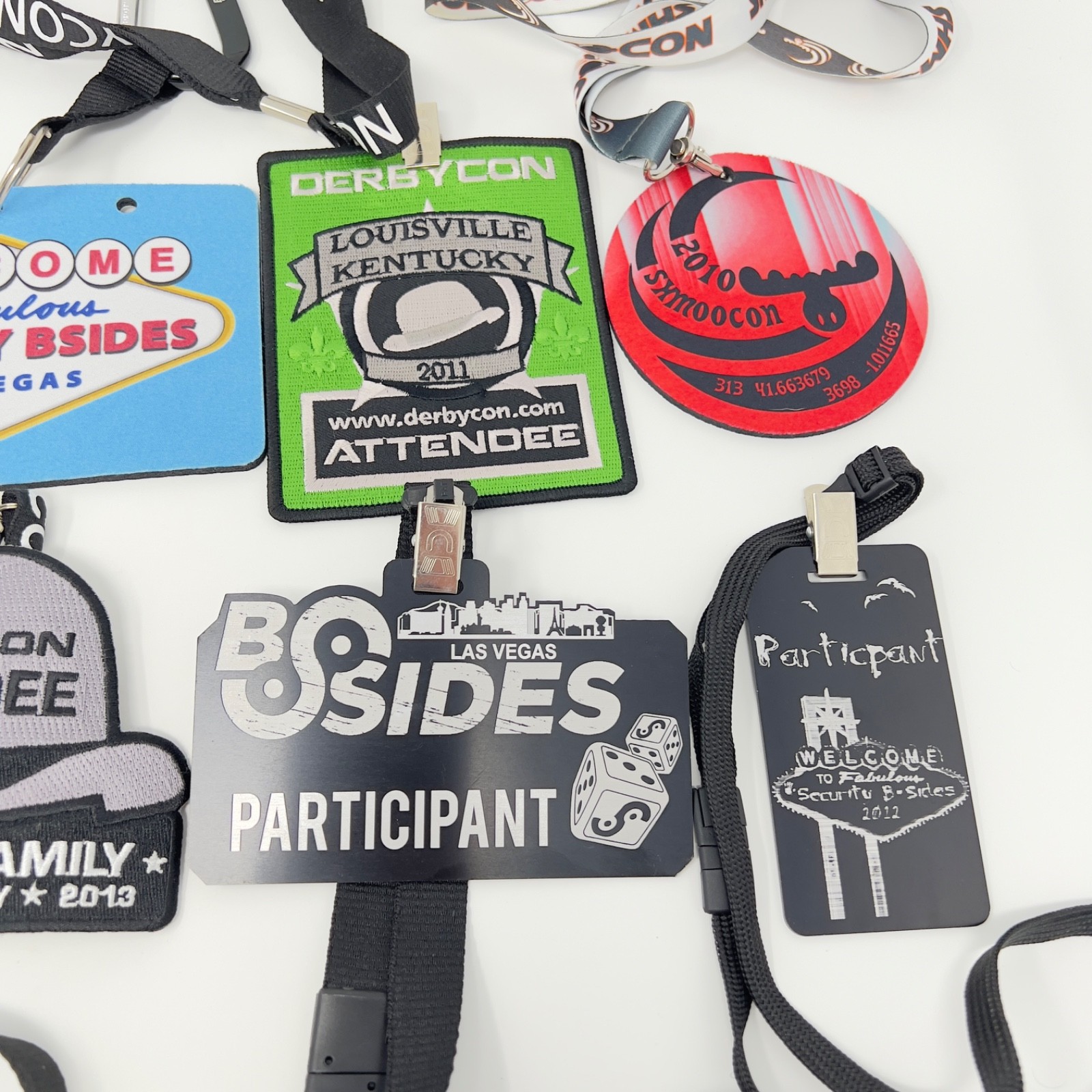 Hacker Badge Collection Derbycon Bsides Shmoocon