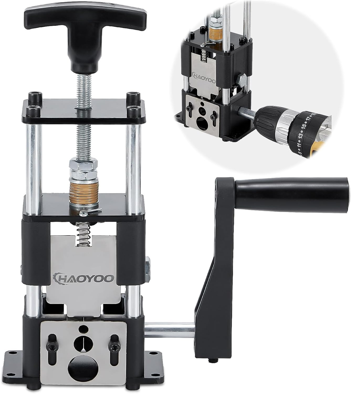 Wire Stripper Machine, Drill-Powered/Manual Two-In-One Wire Stripper Tool, Wire