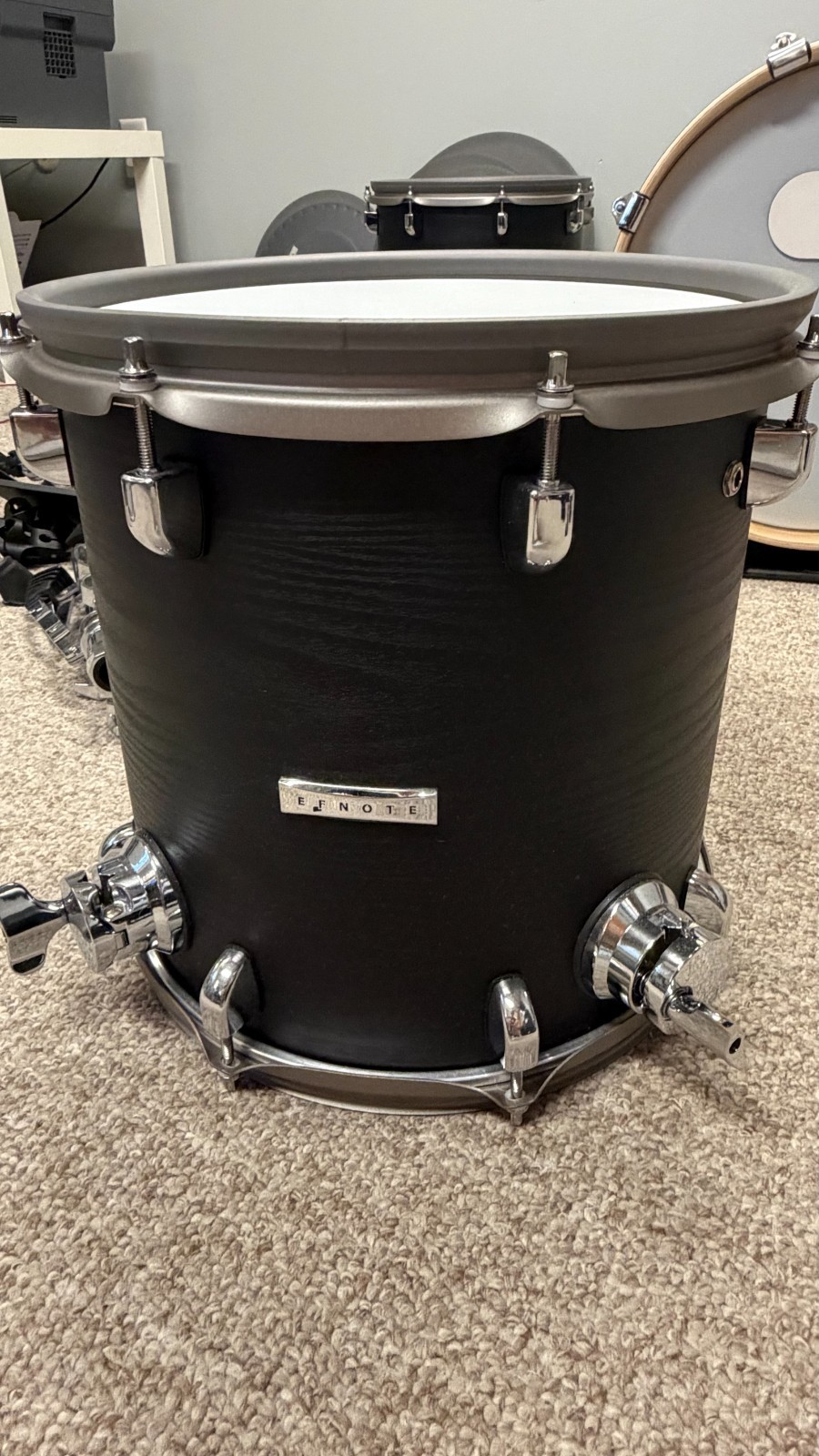 Used - EFNOTE 5X Acoustic Designed Electronic Drum Set Black Oak Wrap