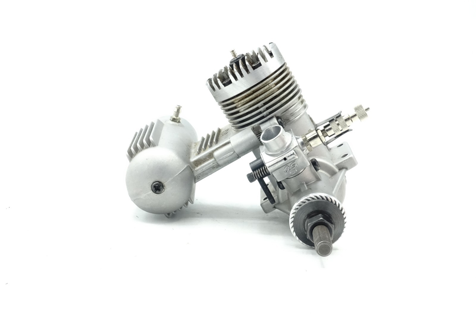Vintage O.S Max FP 40 RC Airplane Engine with Muffler Has Compresion