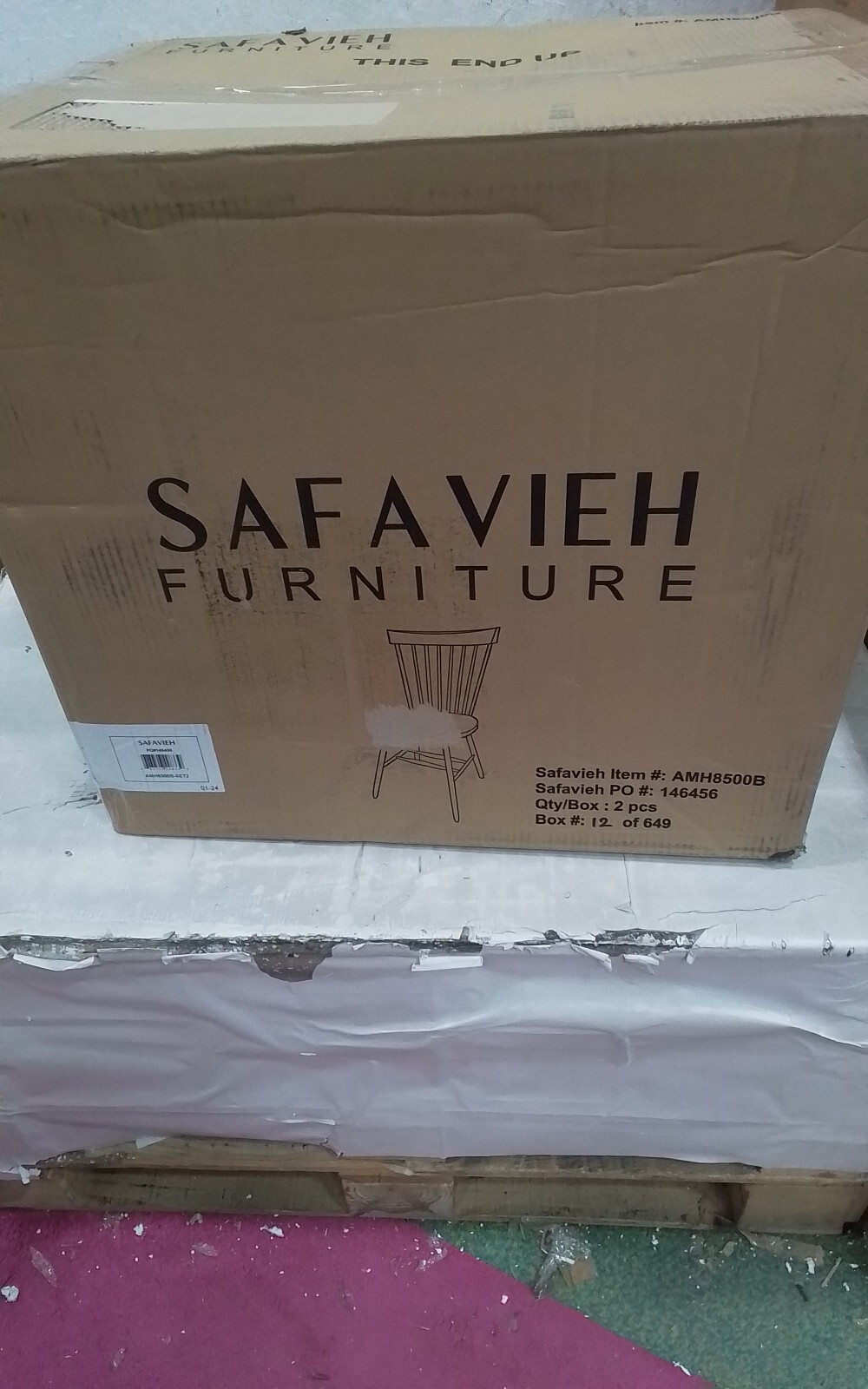 Safavieh PARKER SPINDEL SIDE CHAIR, Reduced Price 2172739179 AMH8500B