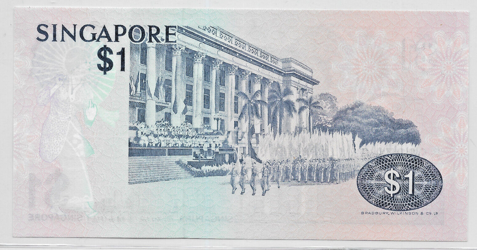 Singapore 1976 1 Dollar P-9 CU