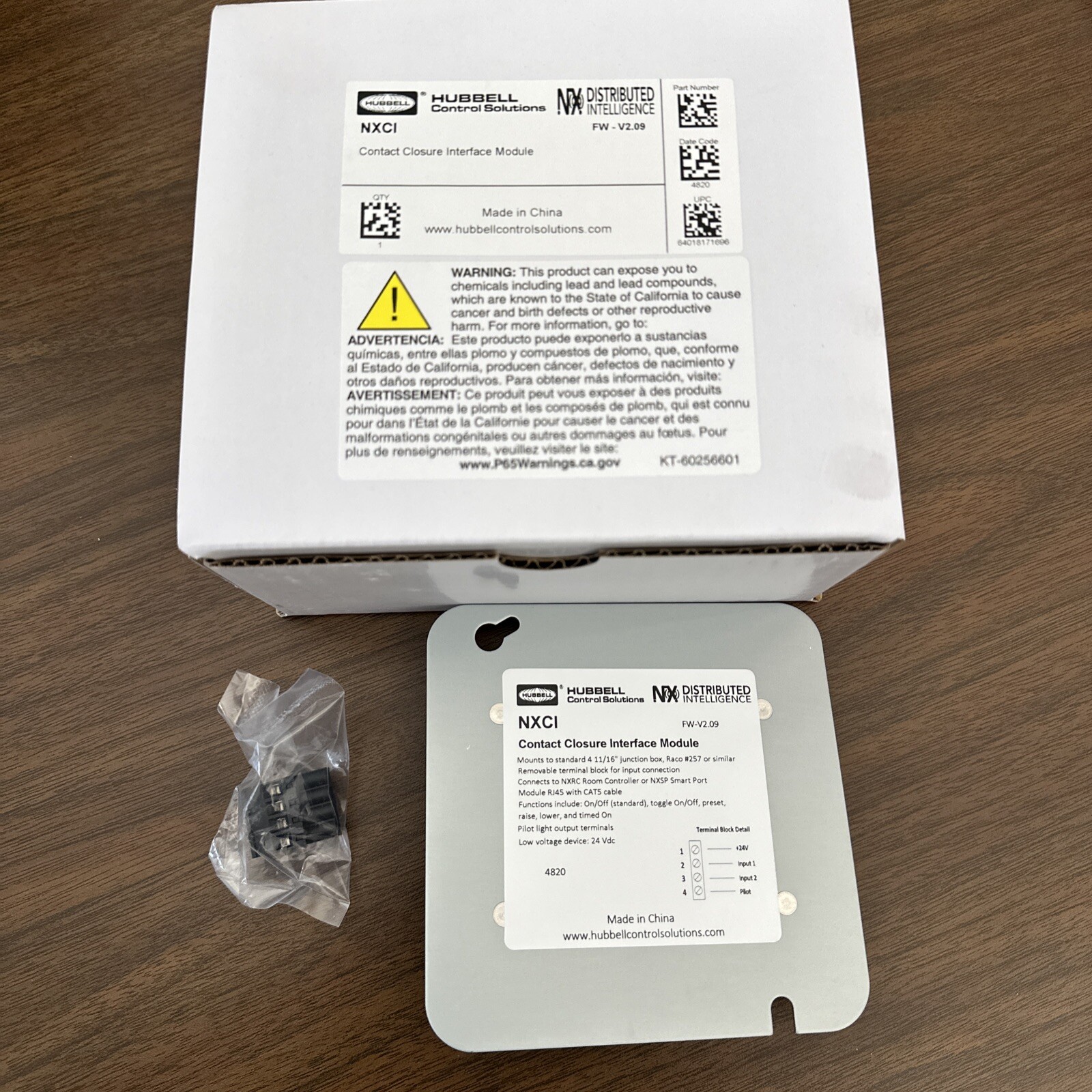 NEW Hubbell NXCI Contact Closure Interface Module NX Distributed Intelligence