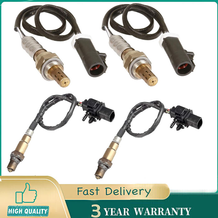 Set of 4 Oxygen Sensors For Ford E-350 5.4L 2011-2015 & 6.8L 2013 2014 Up+Down