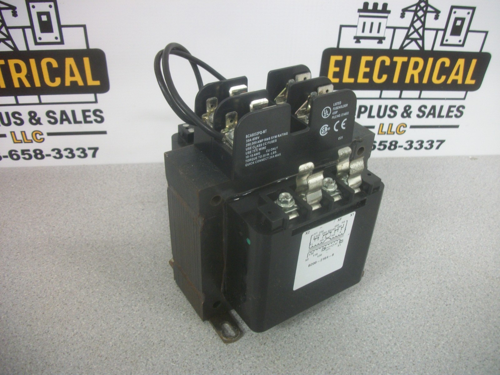 CUTLER-HAMMER 200VA 1PH TRANSFORMER C0200E2AFB HV 220X480 LV 110/120