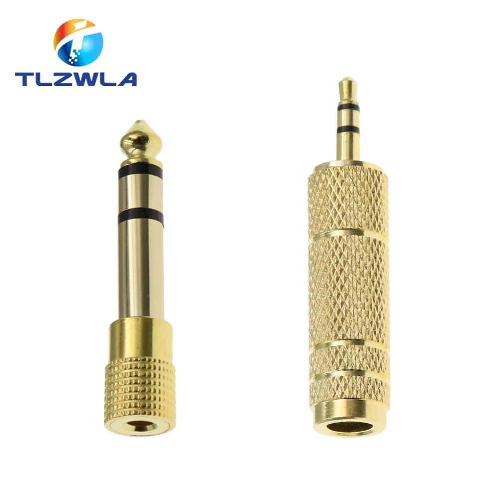 6.3mm 1/4 Male to 3.5mm 1/8 Female Audio Adapter Stereo Connector
