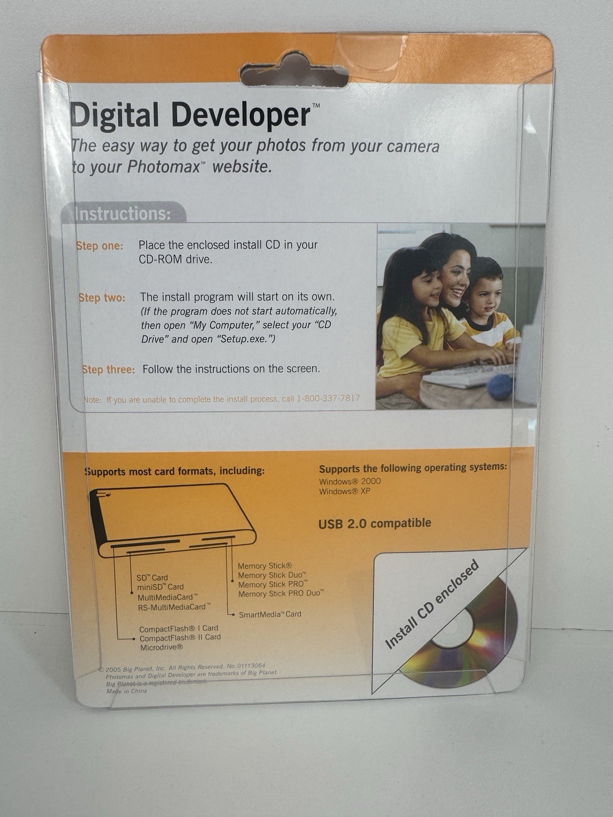 Photomax Digital Developer USB Memory Card Reader w/ Install CD New Sealed