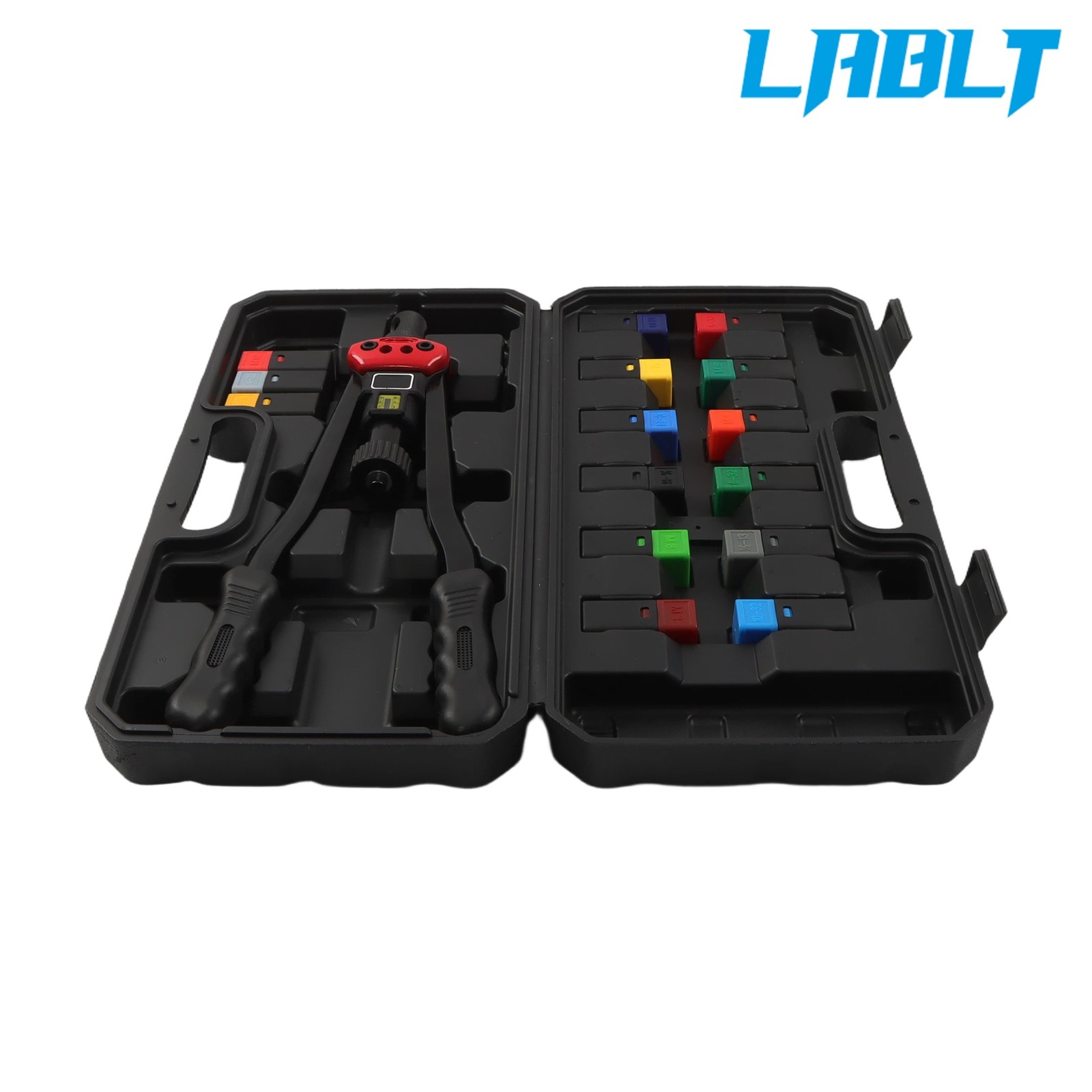 LABLT 16-Inch Rivet Nut Gun Set 15 Mandrels 200Pcs Rivnuts Nutsert Tool Kit