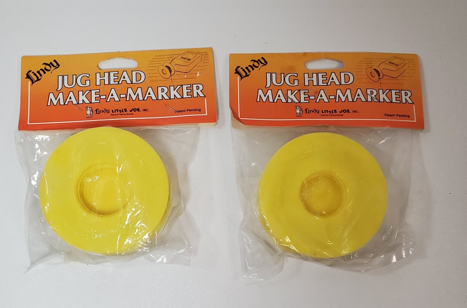 Fishing Marker Buoy Screw on Cap for Make Your Own Jug Head Lot of 2