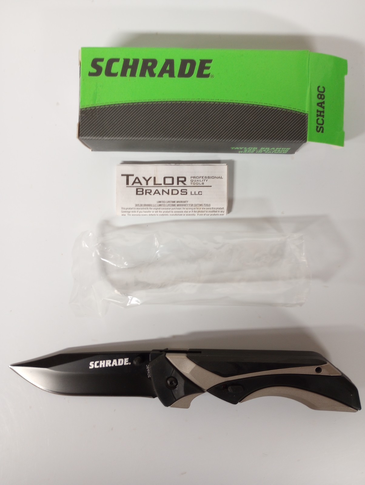 Schrade SCHA8C MAGIC Assist Folding Knife NIB AUS-8 Steel Discontinued