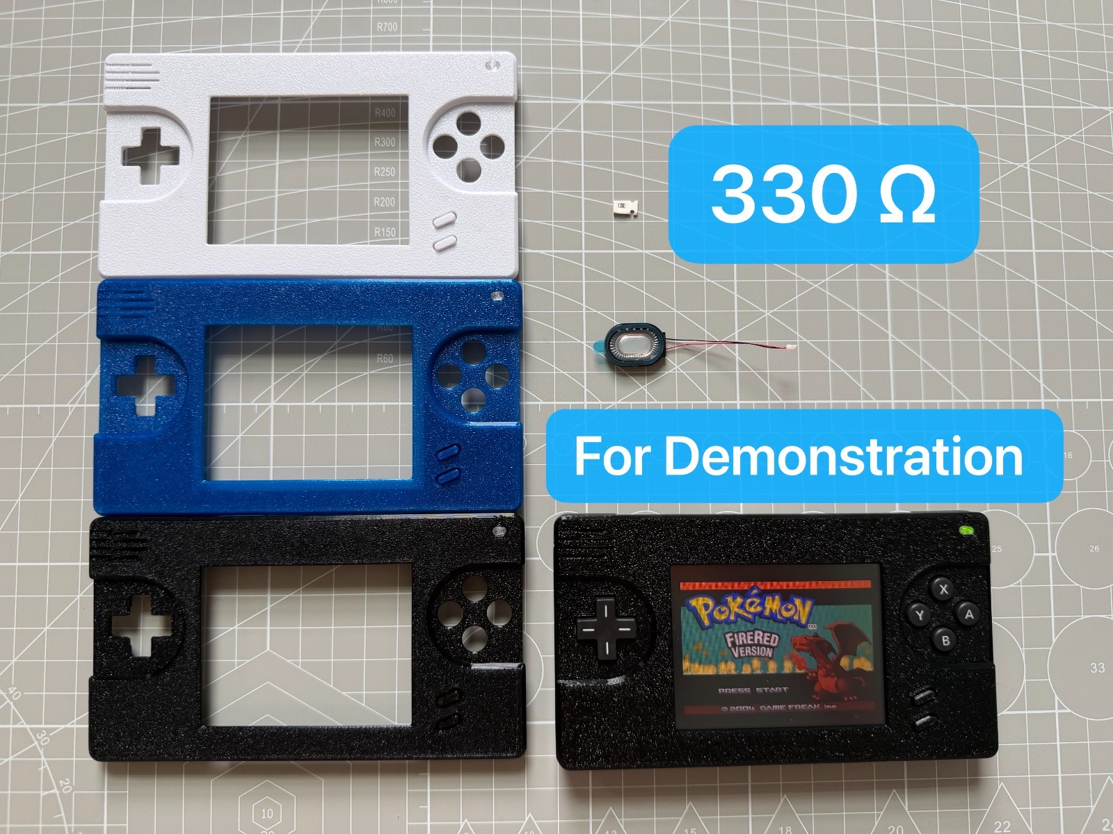 DS Lite To Game Boy Macro - 3D Print Faceplate & Necessary Components
