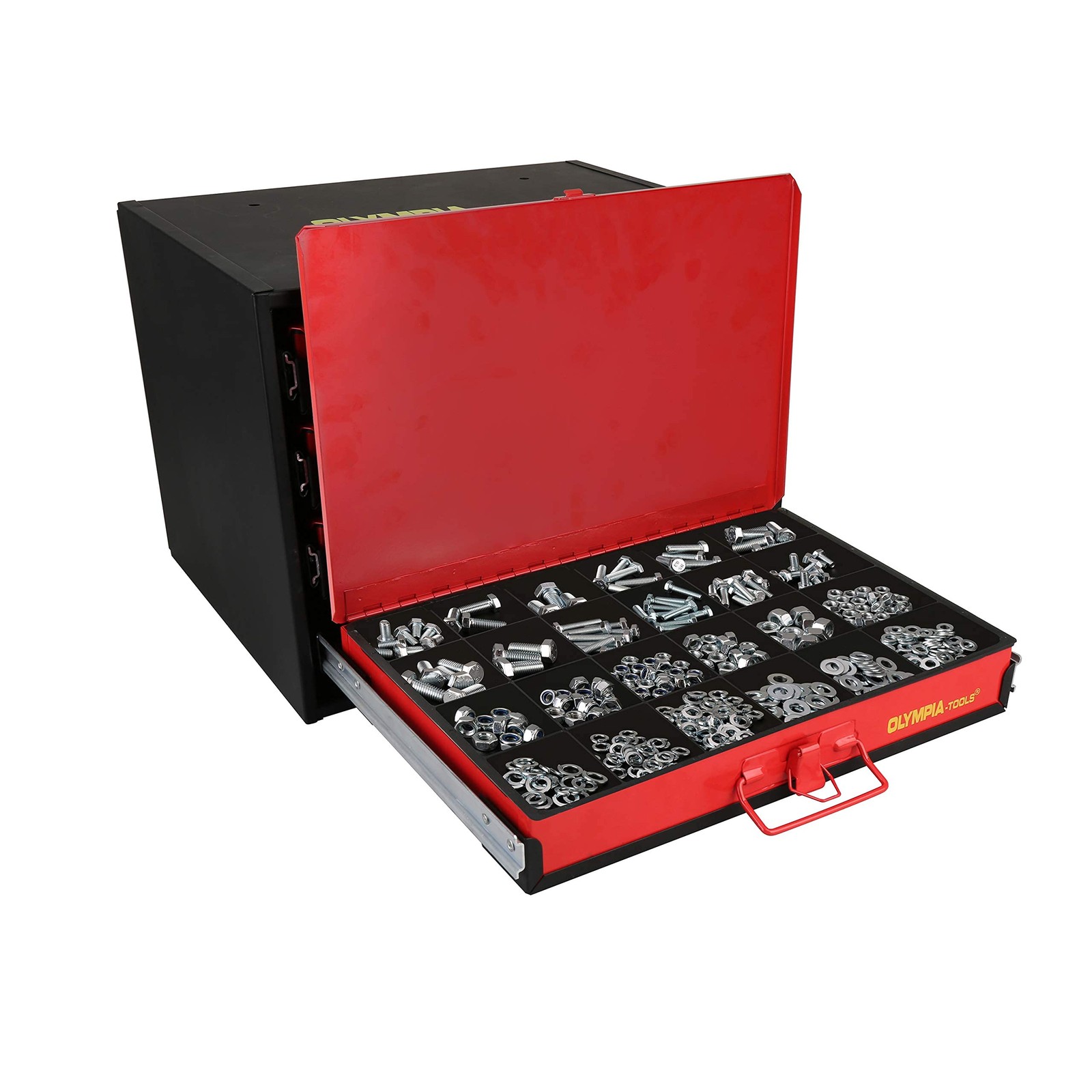 90-806 4-Drawer Hardware Organizer includes 2500-pieces Small Hardware, black...