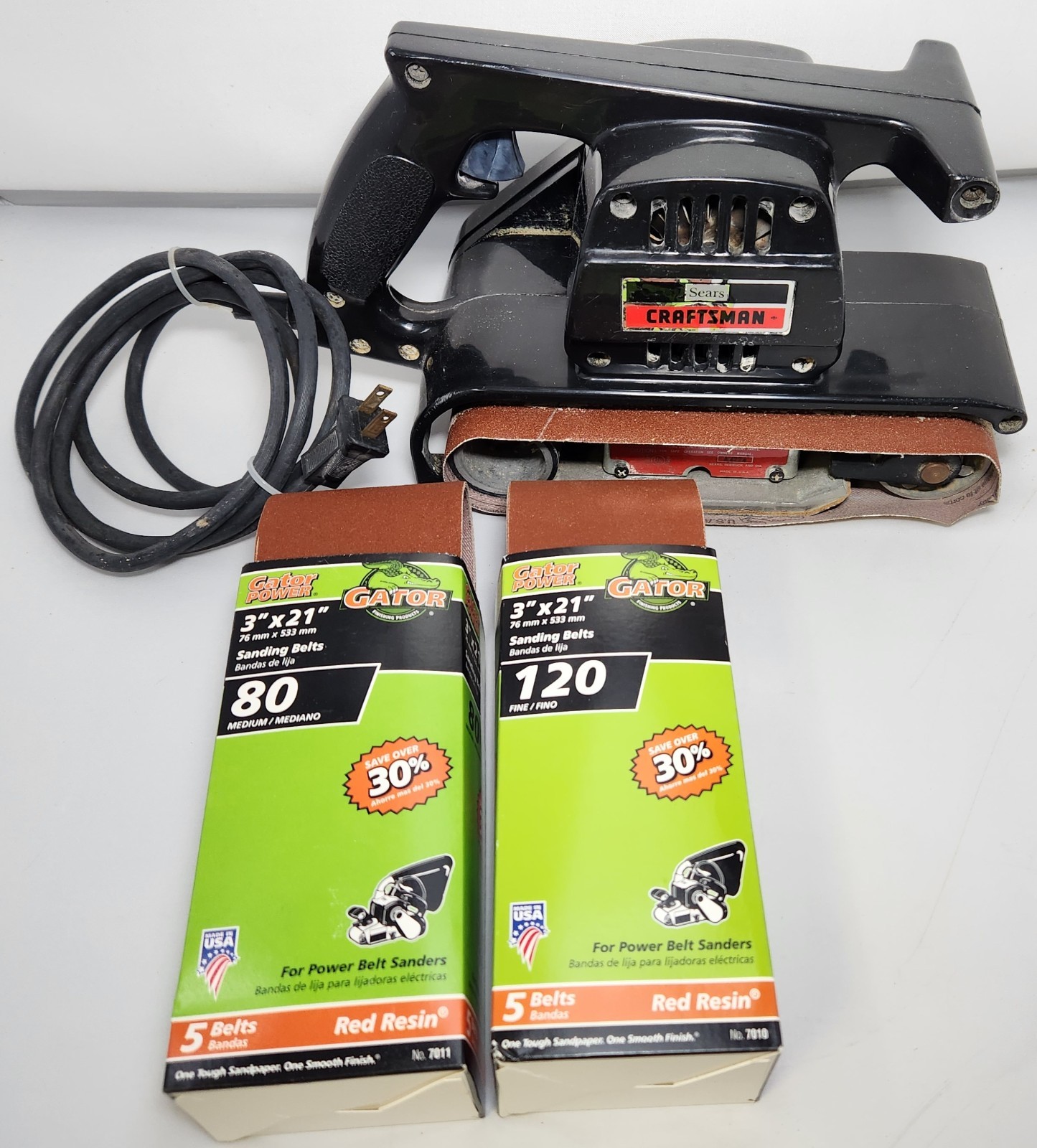 Sears Craftsman Sander with Gator Power Belts – Model 315.11721