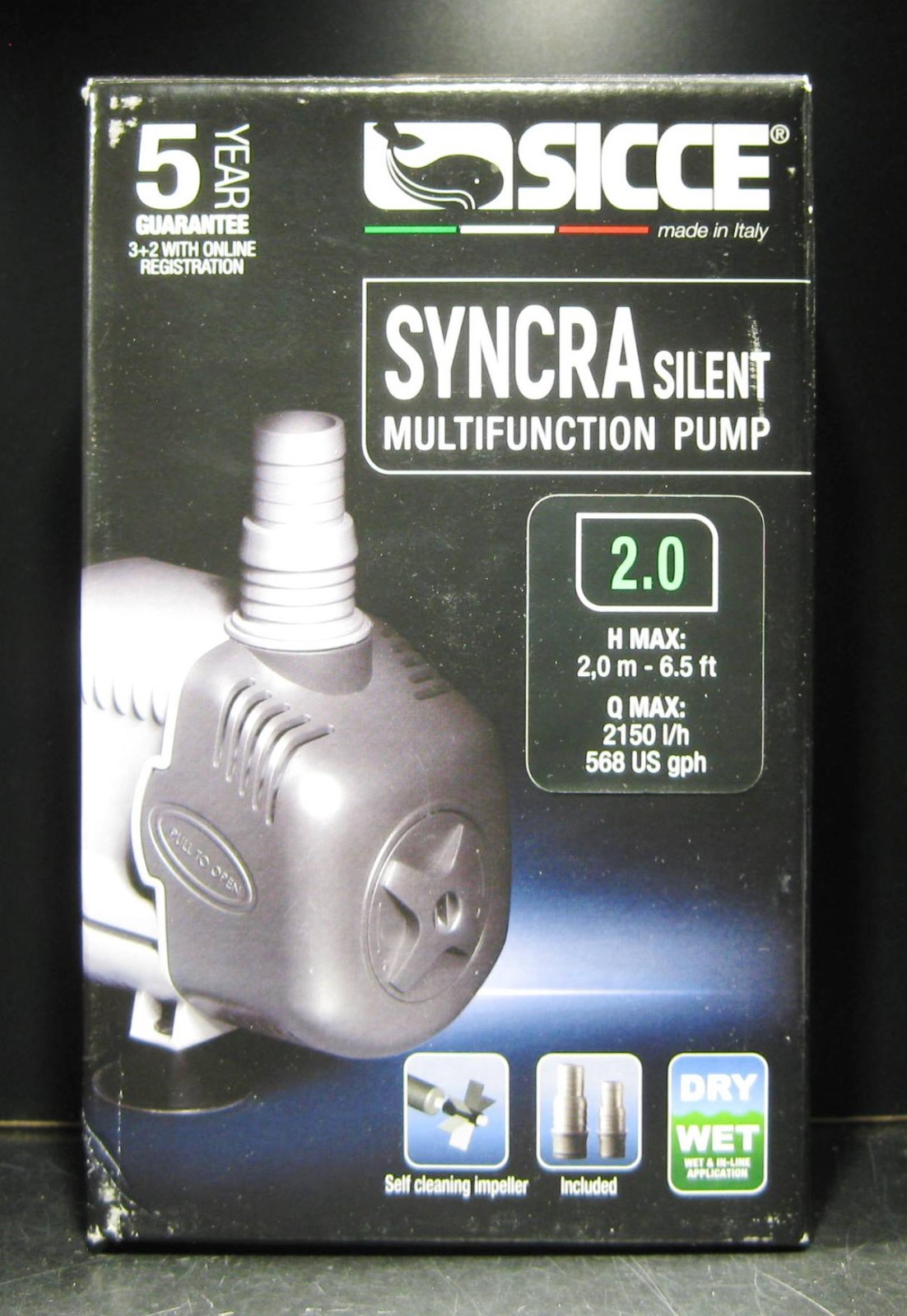 SICCE SYNCRA 2.0 Silent Multifunction Pump 568 GPH