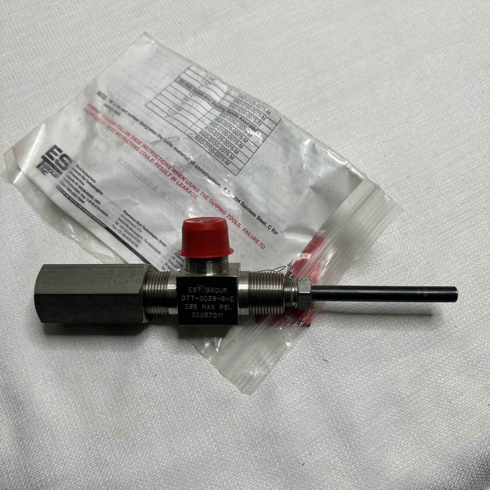 EST Group DTT-0038 3/8" Hot Tapping Tool